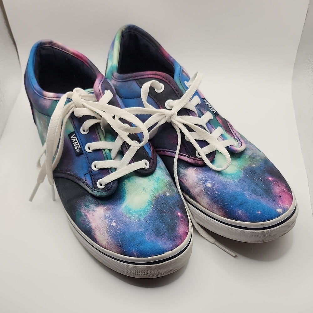 Vans Blue and Purple Cosmic Canvas Sneakers